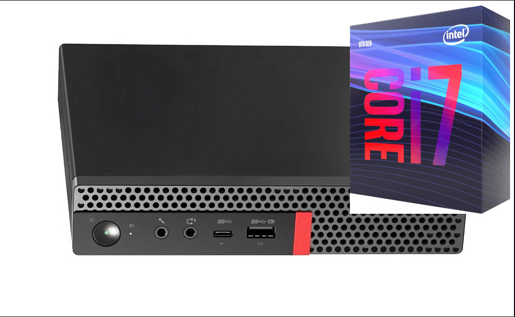 NICE COMPUTERS Core i7-9700 Processor | ThinkCentre Mini Desktop [TQK] - Windows 11 Pro, Intel H310M, Intel® Core™ i7 - 9700 Octa-Core, 32 GB DDR4, 1024 GB SSD Mini PC image 1