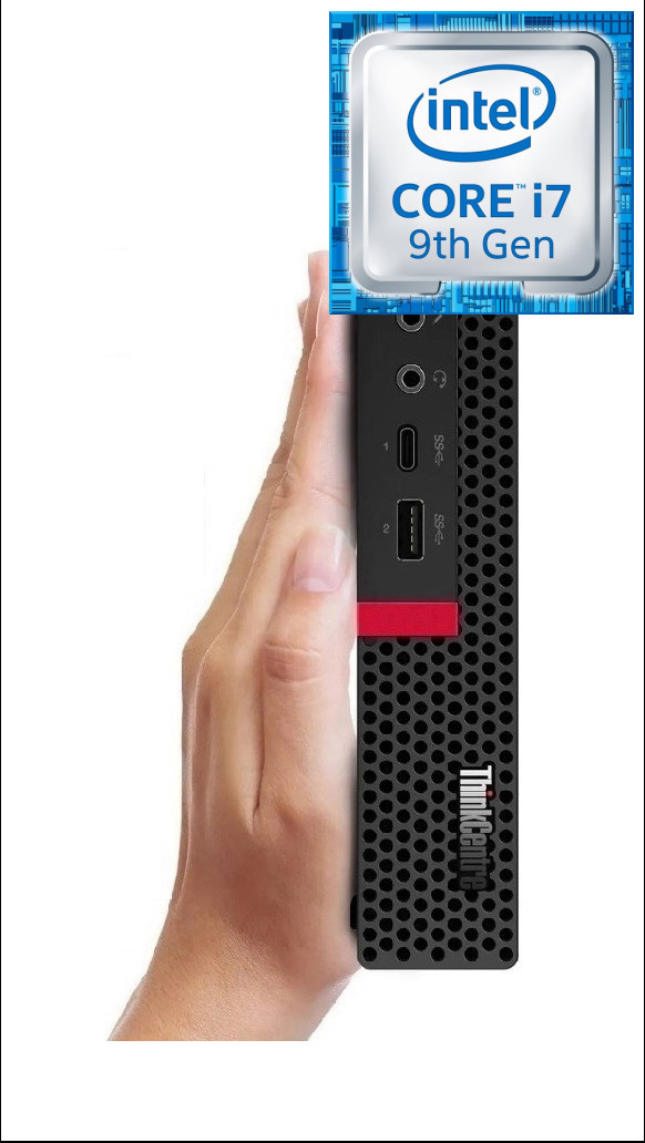 BESTYLISH ThinkCentre Mini Desktop | Core™ i7-9th Gen [8 Cores, 8 Threads, 3.00 GHz] [QMT] Intel® Core™ i7 (9th Generation) Octa-Core (32 GB RAM/Integrated Intel® UHD 4K 630 Graphics/1 TB SSD Capacity/Windows 11 Pro) Gaming Tower with MS Office image 1