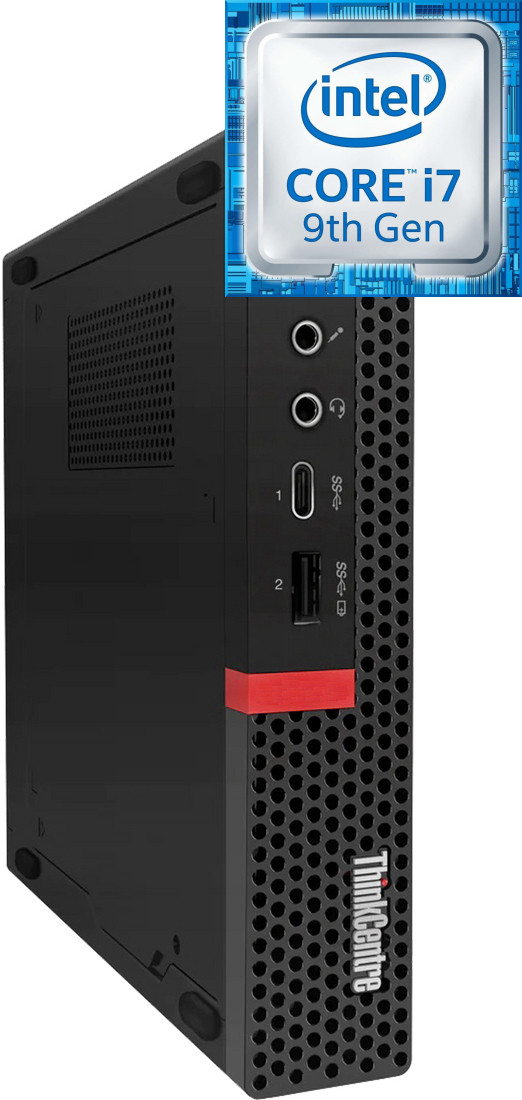 Hayyo ThinkCentre Mini Desktop | Core i7 (9th Gen) Octa-Core [YWU] Core i7 (9th Generation) Octa-Core Processor (32 GB RAM/Intel® UHD 4K 630 Graphics/1 TB SSD Capacity/Windows 11 Pro) Mini Gaming Tower with MS Office image 1