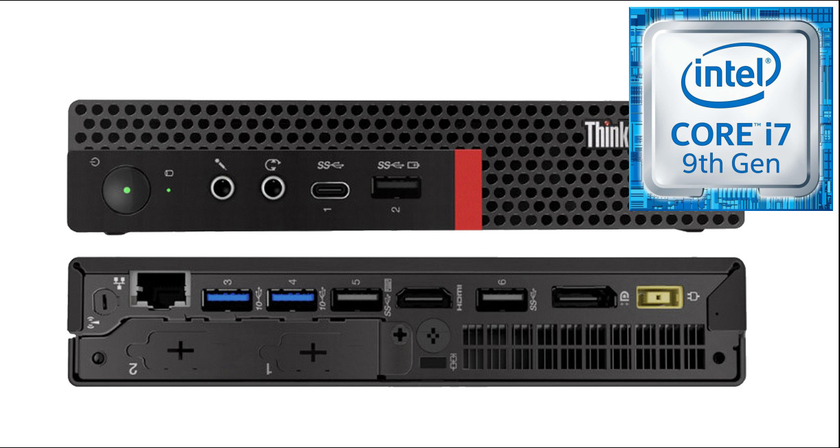 Longan Core i7 (9th Gen) [8 Cores, 8 Threads, Upto 4.70 GHz]- ThinkCentre Mini PC [CYX] Core i7 (9th Gen) Processor [8 Cores, 8 Threads, 3.00 GHz] (32 GB RAM/Integrated Intel® UHD 630 Graphics/1 TB SSD Capacity/Windows 11 Pro) Mini Tower with MS Office image 1