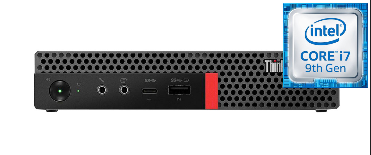 RATNARAJ COMPUTER SYSTEMS Core i7 (9th Gen) Octa-Core | ThinkCentre Mini Desktop [PMA] - Windows 11 Pro, Intel H310M, Core i7 (9th Generation) [8 Cores, 8 Threads, 3.00 GHz], 32 GB DDR4, 1024 GB SSD Mini PC image 1