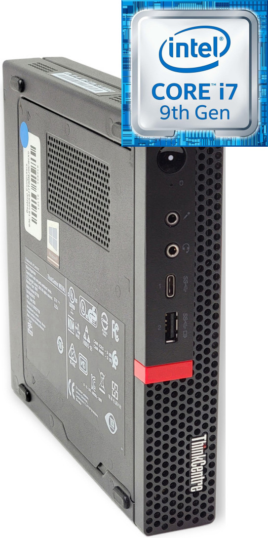 NICE COMPUTERS ThinkCentre Mini PC- Core i7 (9th Gen) [8 Cores, 8 Threads, Upto 4.70 GHz] [WSW] Intel Core i7 (9th Gen) Processor [8 Cores, 8 Threads] (32 GB RAM/Integrated Intel® Ultra HD 630 Graphics/1 TB SSD Capacity/Windows 11 Pro) Microtower with MS Office image 1