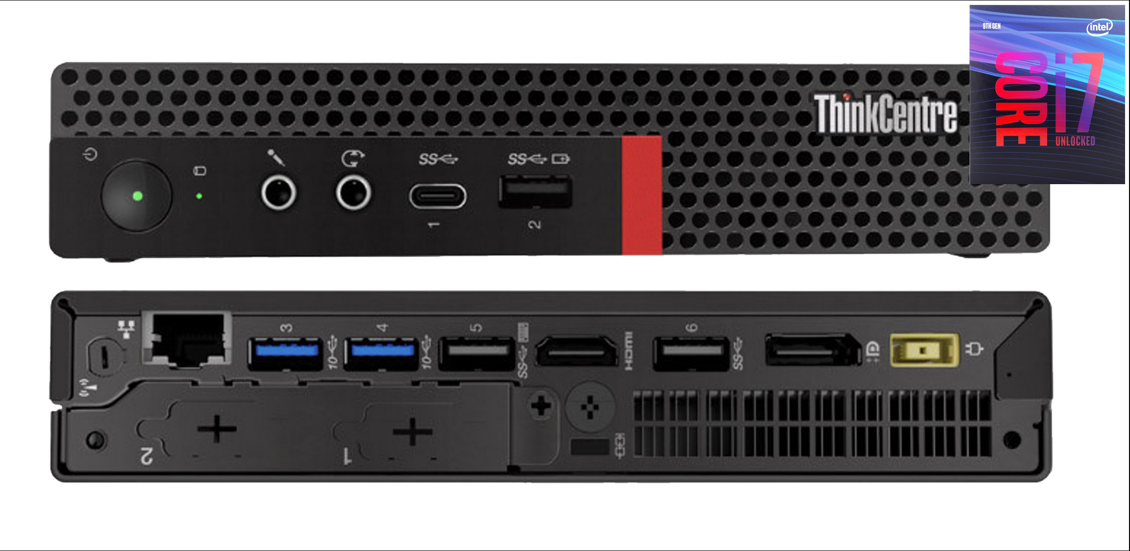 Longan ThinkCentre Tiny PC | Core i7 - 9700 Processor [12M Cache, Up to 4.70 GHz] [IFO] Intel® Core™ i7 - 9700 [8 Cores, 8 Threads, 3.00 GHz] (32 GB RAM/Integrated Intel® Ultra HD 630 Graphics/1 TB SSD Capacity/Windows 11 Pro) Microtower with MS Office image 1