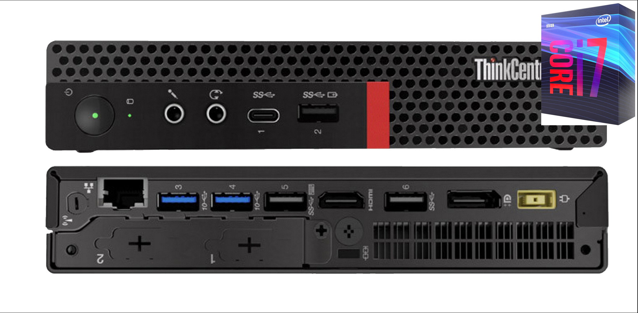 Longan Core i7 - 9700 [12M Cache, Up to 4.70 GHz] | ThinkCentre Tiny PC [EZK] Intel® Core™ i7 (9th Generation) [12MB Cache, Up to 4.70 GHz] (32 GB RAM/Intel® UHD 630 Graphics/1 TB SSD Capacity/Windows 11 Pro) Mini Gaming Tower with MS Office image 1