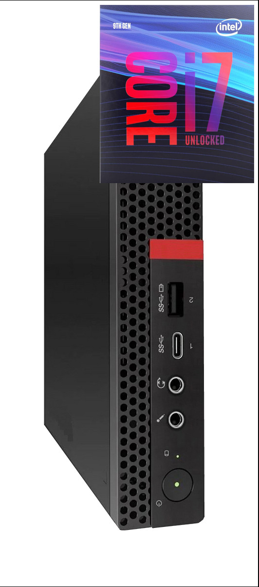 RATNARAJ COMPUTER SYSTEMS Core™ i7 (9th Gen) Octa-Core Processor | ThinkCentre Mini Desktop [GEH] - Windows 11 Pro, Intel H310M, Core i7 (9th Generation) Processor [12M Cache, Up to 4.70 GHz], 32 GB DDR4, 1024 GB SSD Mini PC image 1