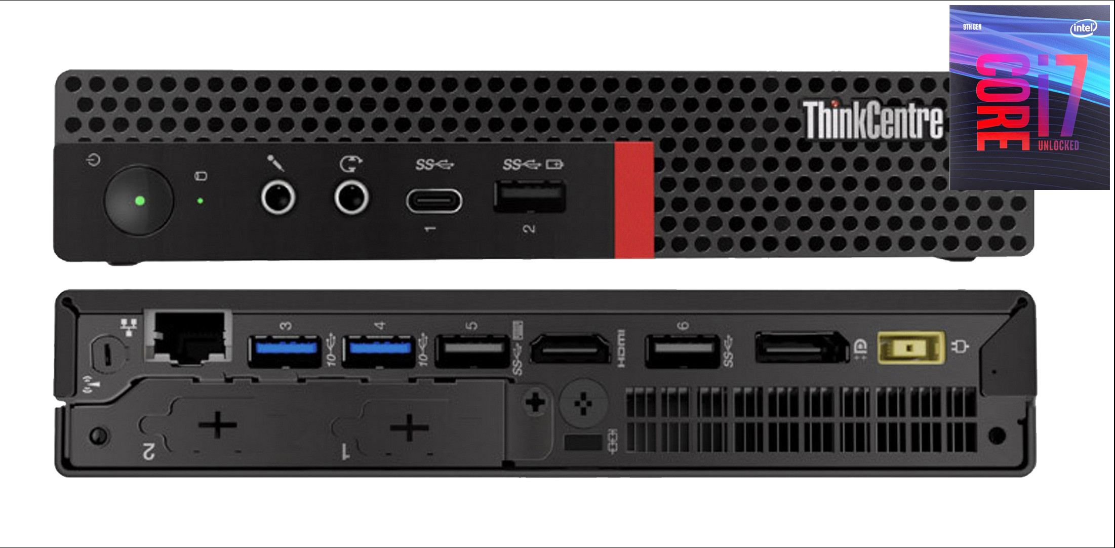 NICE COMPUTERS ThinkCentre Tiny PC | Core i7 - 9700 [8 Cores, 8 Threads] [UPJ] - Windows 11 Pro, Intel H310M, Intel® Core™ i7 - 9700 [8 Cores, 8 Threads, 3.00 GHz], 32 GB DDR4, 1024 GB SSD Mini PC image 1