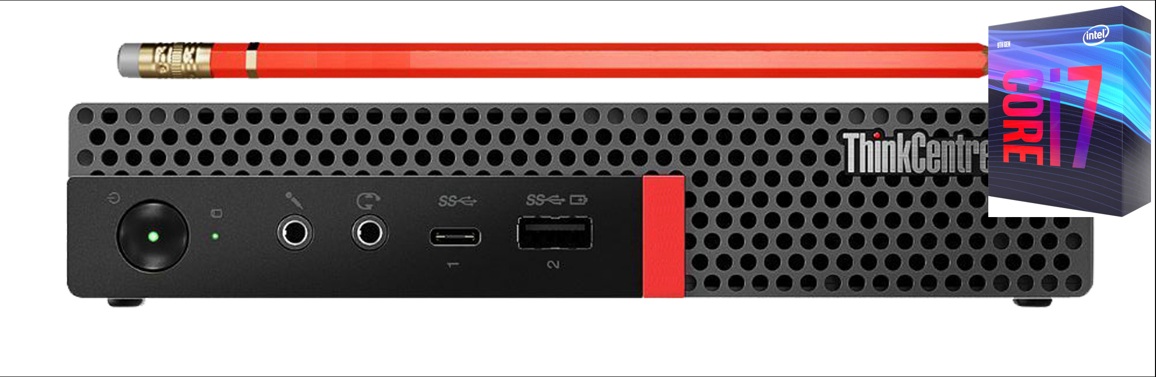 BESTYLISH ThinkCentre Tiny Desktop | Core i7 (9th Generation) Octa-Core Processor [WRH] Core™ i7 (9th Gen) Processor (32 GB RAM/Intel® UHD 630 Graphics/1 TB SSD Capacity/Windows 11 Pro) Mini Tower with MS Office image 1