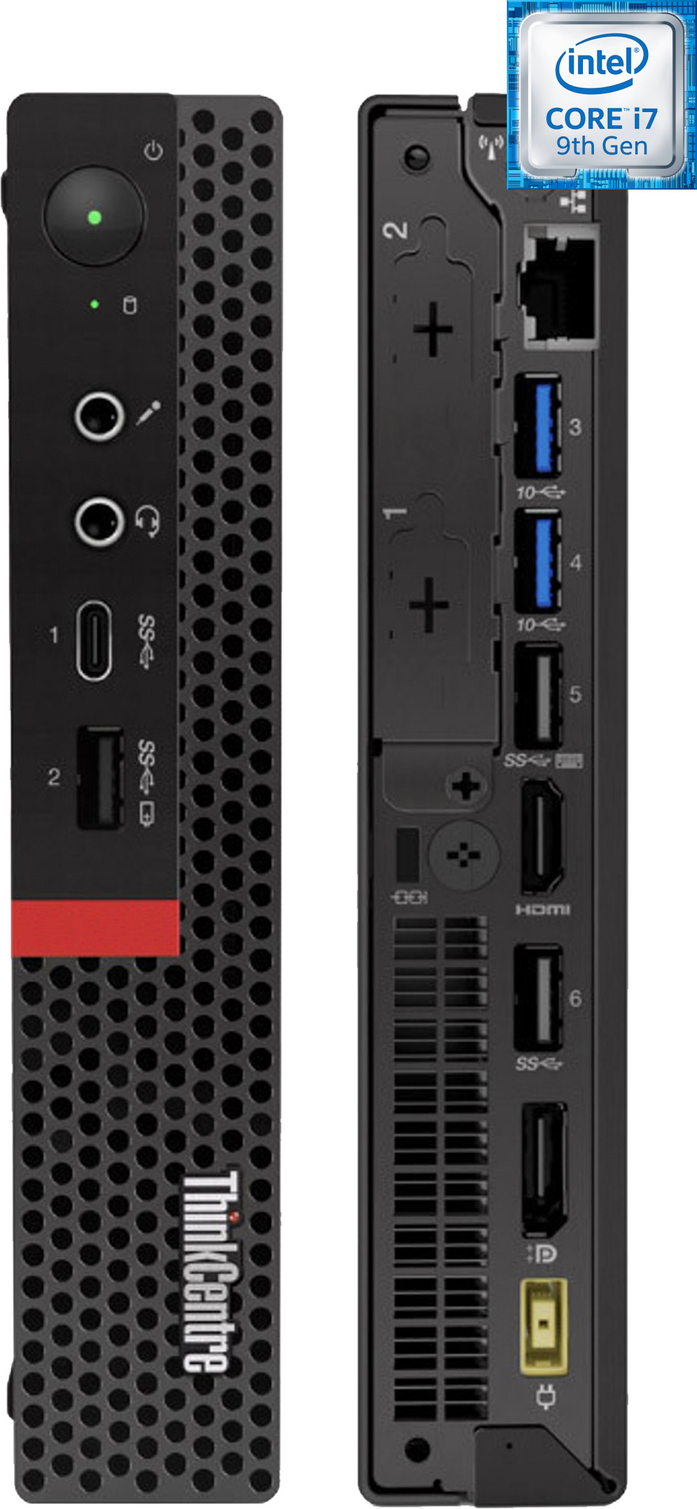 Longan ThinkCentre Tiny PC | Core i7 - 9700 [12M Cache, Up to 4.70 GHz] [AZA] Intel® Core™ i7 (9th Gen) [8 Cores, 8 Threads, Upto 4.70 GHz] (32 GB RAM/Intel® UHD 4K 630 Graphics/1 TB SSD Capacity/Windows 11 Pro) Mid Tower with MS Office image 1