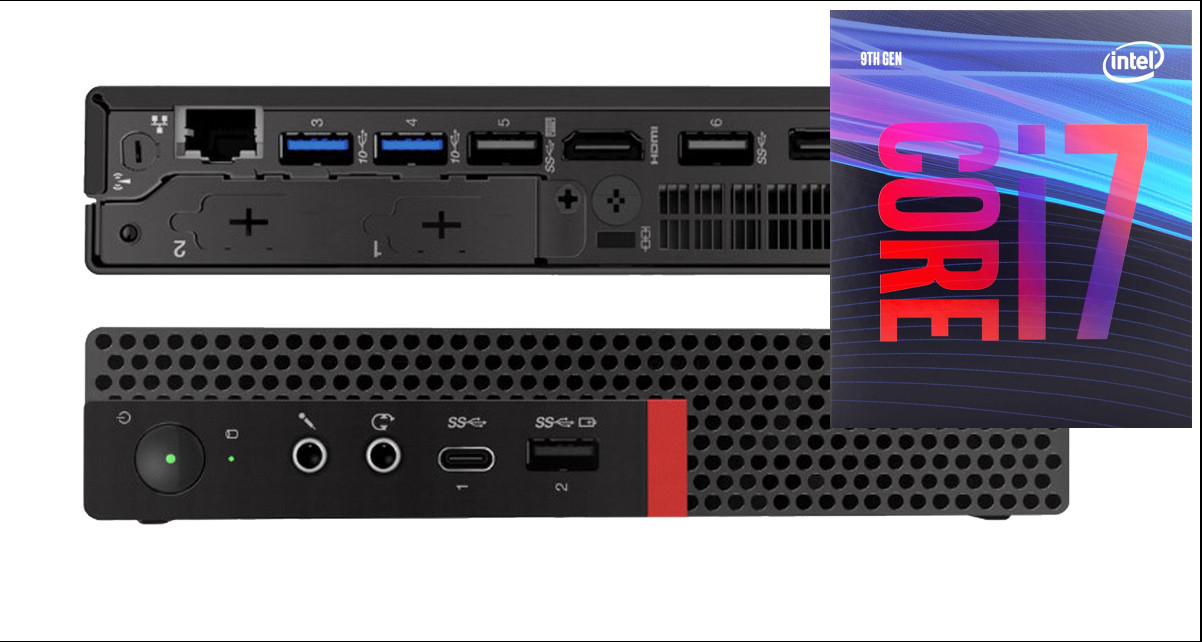 BESTYLISH ThinkCentre Mini PC- Core i7 (9th Gen) [8 Cores, 8 Threads, Upto 4.70 GHz] [HEY] Core i7 (9th Generation) [12MB Cache, Up to 4.70 GHz] (32 GB RAM/Intel® UHD 4K 630 Graphics/1 TB SSD Capacity/Windows 11 Pro) Mini Tower with MS Office image 1