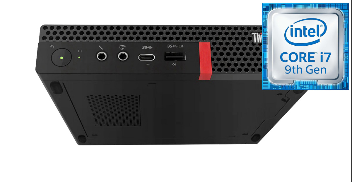 Hayyo Core™ i7 (9th Gen) [12M Cache, Up to 4.70 GHz] | ThinkCentre Tiny Desktop [URT] Intel® Core™ i7 (9th Generation) [12MB Cache, Up to 4.70 GHz] (32 GB RAM/Intel® Ultra HD 4K 630 Graphics/1 TB SSD Capacity/Windows 11 Pro) Gaming Tower with MS Office image 1