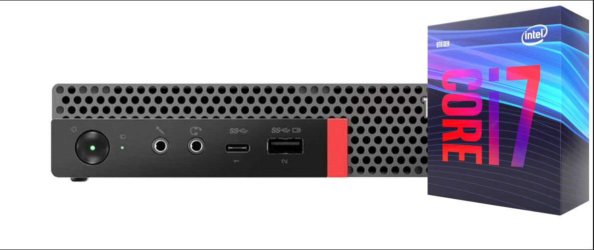 Longan ThinkCentre Mini PC | Core i7 (9th Gen) [8 Cores, 8 Threads] [TQB] Intel® Core™ i7 (9th Gen) Processor (32 GB RAM/Intel® UHD 4K 630 Graphics/1 TB SSD Capacity/Windows 11 Pro) Mini Gaming Tower with MS Office image 1