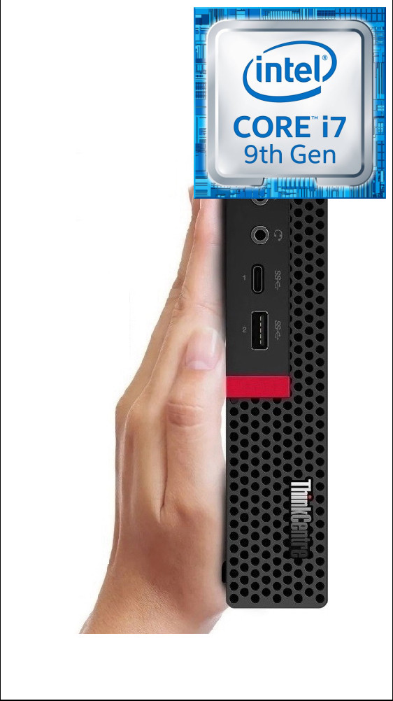 Longan Core™ i7-9700 Octa-Core Processor | ThinkCentre Mini PC [SQI] Intel® Core™ i7 (9th Gen) Processor [8 Cores, 8 Threads] (32 GB RAM/Intel® UHD 630 Graphics/1 TB SSD Capacity/Windows 11 Pro) Mini Gaming Tower with MS Office image 1