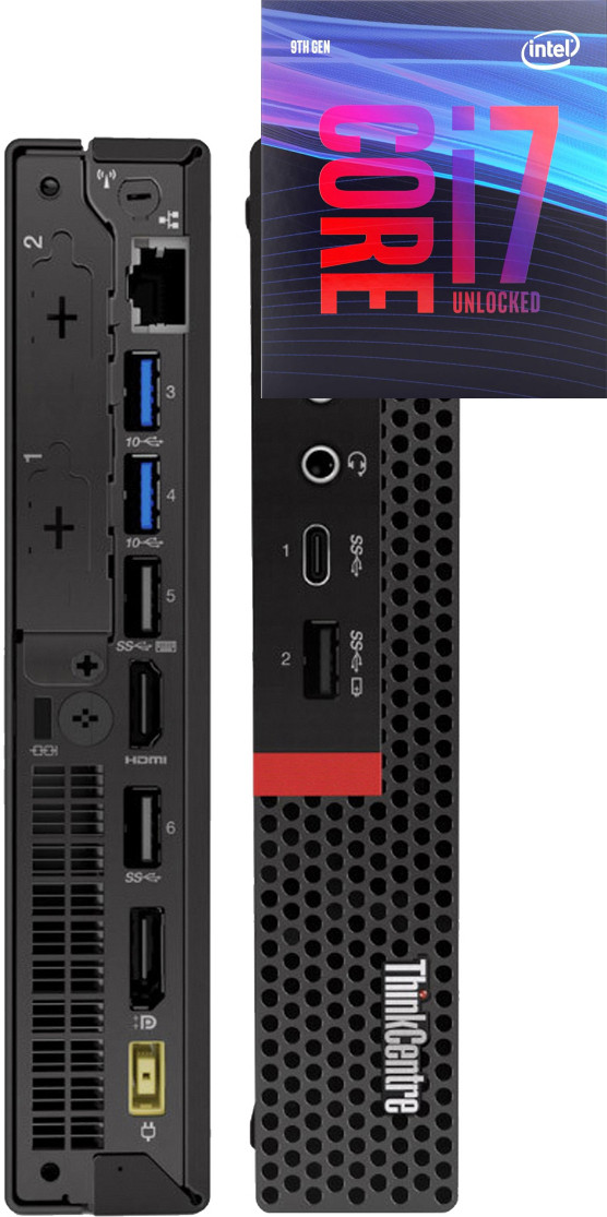 Longan ThinkCentre Tiny PC | Core™ i7 - 9700 [12M Cache, Up to 4.70 GHz] [JFZ] Core™ i7-9700 Processor [12MB Cache, Up to 4.70 GHz] (32 GB RAM/Intel® UHD 630 Graphics/1 TB SSD Capacity/Windows 11 Pro) Microtower with MS Office image 1