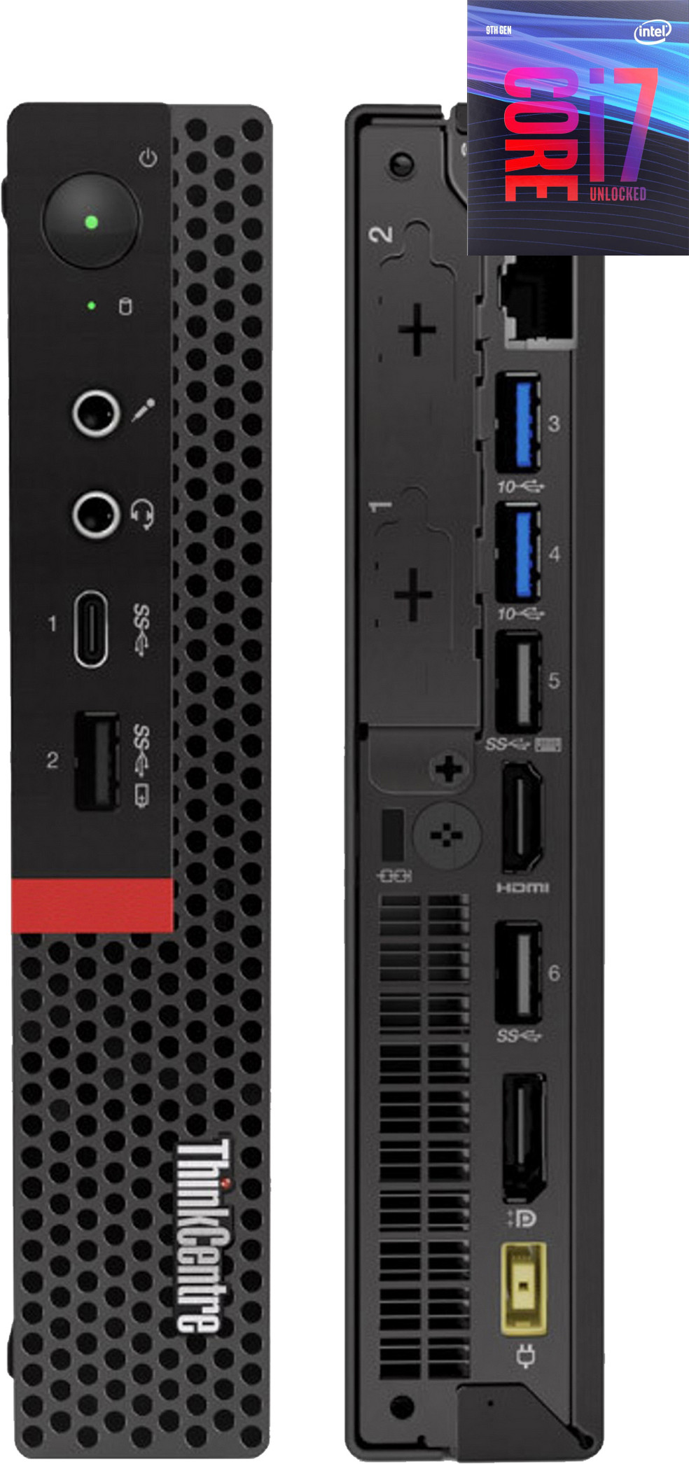 Longan ThinkCentre Mini Desktop | Core™ i7 (9th Gen) [8 Cores, 8 Threads] [XWN] Intel Core i7-9700 Processor [8 Cores, 8 Threads] (32 GB RAM/Integrated Intel® UHD 4K 630 Graphics/1 TB SSD Capacity/Windows 11 Pro) Gaming Tower with MS Office image 1
