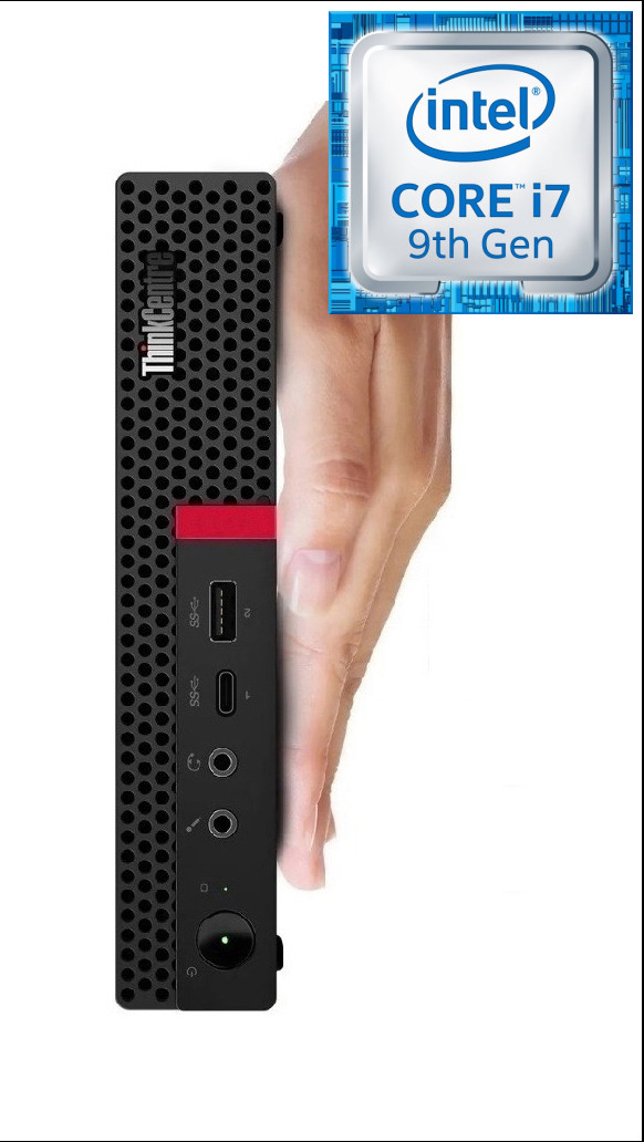 Longan ThinkCentre Tiny Desktop | Core™ i7 - 9700 [8 Cores, 8 Threads, 3.00 GHz] [TPX] Core i7-9700 (32 GB RAM/Intel® Ultra HD 630 Graphics/1 TB SSD Capacity/Windows 11 Pro) Gaming Tower with MS Office image 1