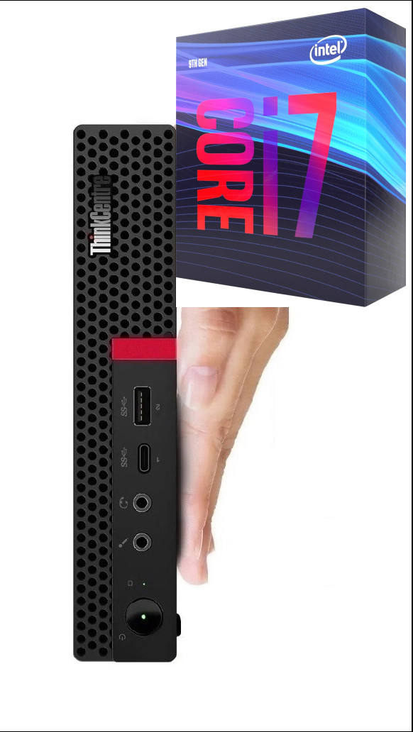 COMPUTER WORLD ThinkCentre Tiny Desktop | Core™ i7 - 9700 [8 Cores, 8 Threads, 3.00 GHz] [BXF] - Windows 11 Pro, Intel H310M, Intel Core i7-9700 [12M Cache, Up to 4.70 GHz], 32 GB DDR4, 1024 GB SSD Mini PC image 1