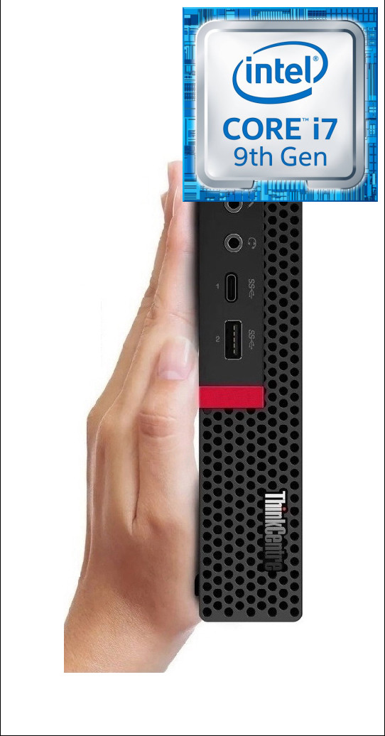 Hayyo ThinkCentre Tiny PC | Core™ i7 - 9700 [KFA] Core i7 (9th Generation) [8 Cores, 8 Threads, 3.00 GHz] (32 GB RAM/Integrated Intel® UHD 4K 630 Graphics/1 TB SSD Capacity/Windows 11 Pro) Mid Tower with MS Office image 1