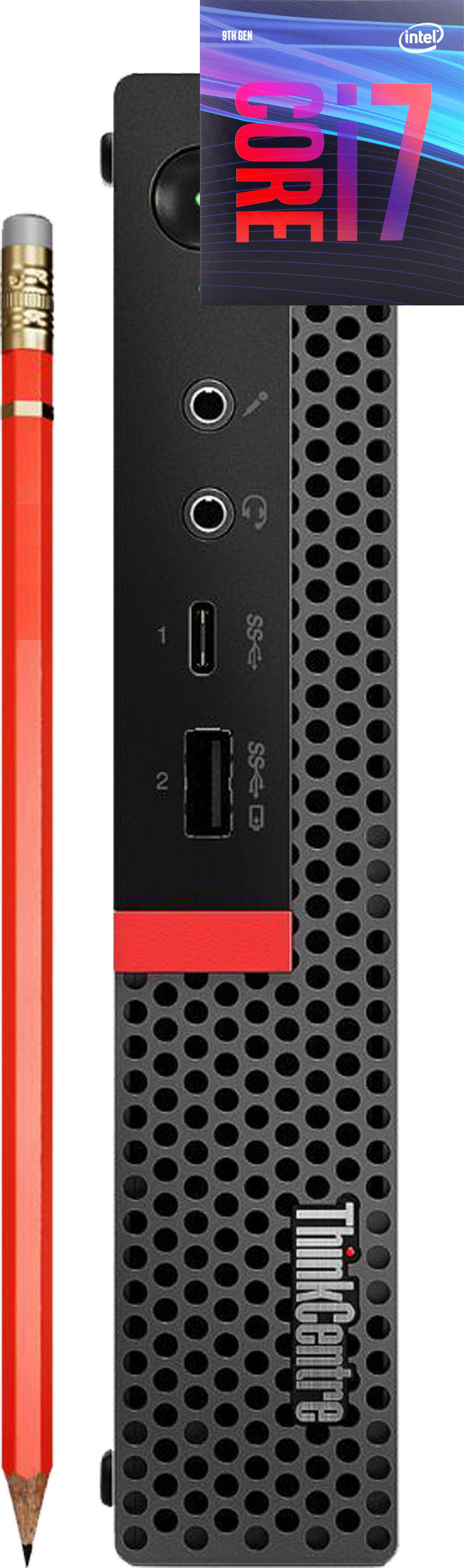 Longan ThinkCentre Mini Desktop | Core™ i7 (9th Gen) Octa-Core Processor [IGQ] Intel® Core™ i7 (9th Generation) [8 Cores, 8 Threads] (32 GB RAM/Integrated Intel® UHD 4K 630 Graphics/1 TB SSD Capacity/Windows 11 Pro) Microtower with MS Office image 1