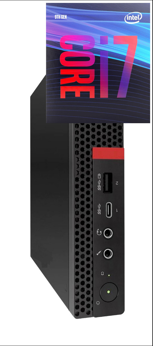 BESTYLISH Core™ i7 (9th Generation) | ThinkCentre Tiny PC [PNV] Core™ i7 (9th Gen) [12MB Cache, Up to 4.70 GHz] (32 GB RAM/Intel® Ultra HD 630 Graphics/1 TB SSD Capacity/Windows 11 Pro) Gaming Tower with MS Office image 1