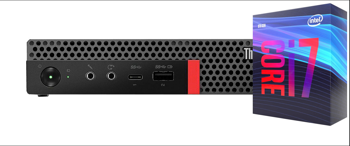 Hayyo ThinkCentre Tiny PC | Core i7 - 9700 [12M Cache, Up to 4.70 GHz] [GBS] Intel® Core™ i7 (9th Generation) Octa-Core (32 GB RAM/Intel® Ultra HD 4K 630 Graphics/1 TB SSD Capacity/Windows 11 Pro) Gaming Tower with MS Office image 1