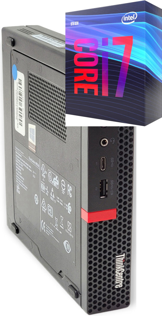 BESTYLISH ThinkCentre Tiny Desktop | Core i7 (9th Generation) [8 Cores, 8 Threads] [TPL] Core™ i7 (9th Generation) Processor [8 Cores, 8 Threads, 3.00 GHz] (32 GB RAM/Intel® Ultra HD 4K 630 Graphics/1 TB SSD Capacity/Windows 11 Pro) Mini Gaming Tower with MS Office image 1
