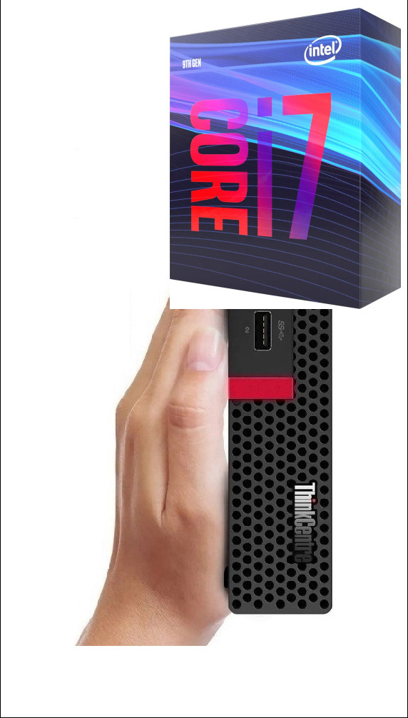 Longan ThinkCentre Mini PC | Core™ i7-9700 [8 Cores, 8 Threads, 3.00 GHz] [TSI] Core i7 (9th Gen) [8 Cores, 8 Threads] (32 GB RAM/Integrated Intel® UHD 4K 630 Graphics/1 TB SSD Capacity/Windows 11 Pro) Gaming Tower with MS Office image 1