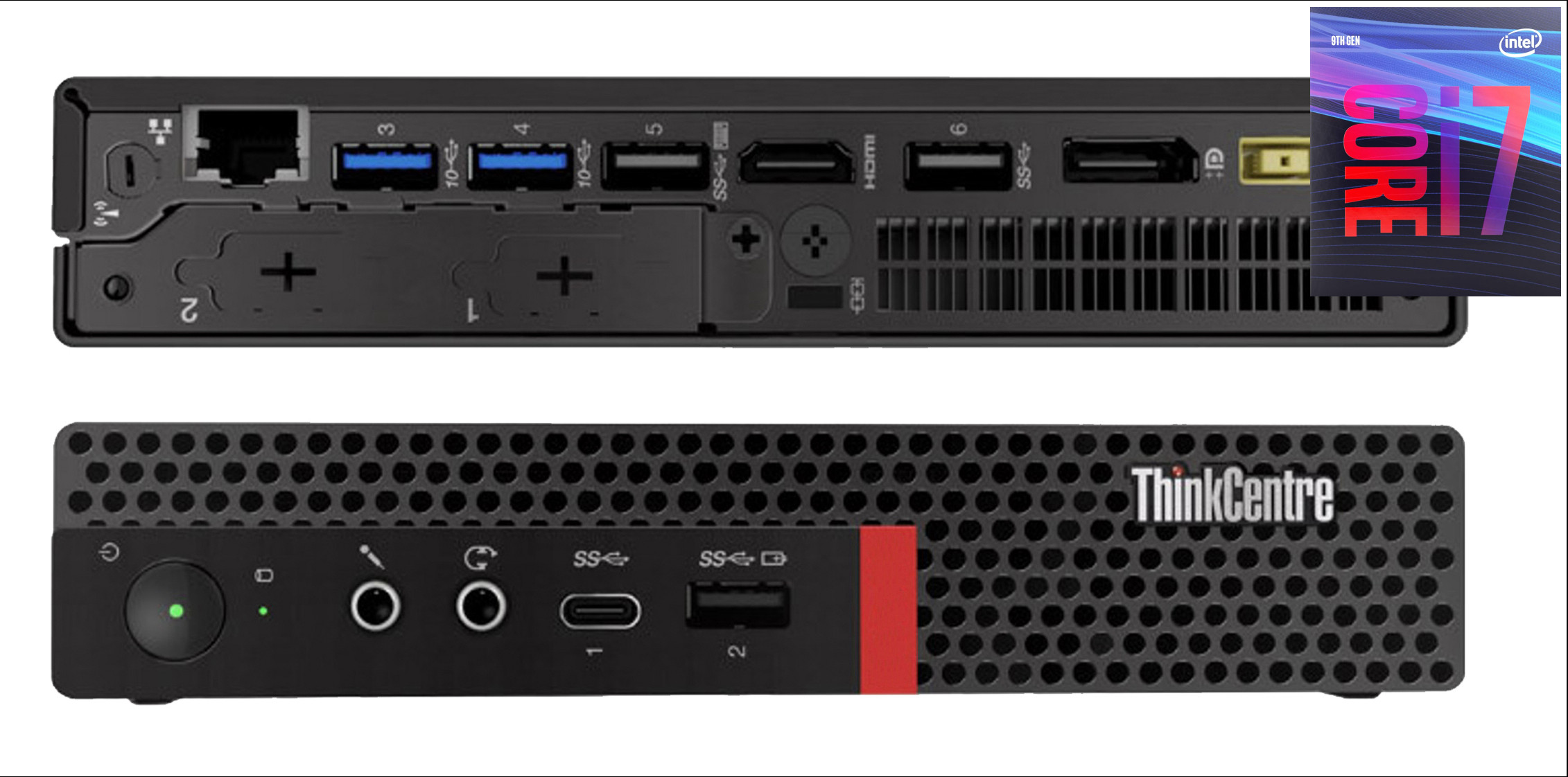 COMPUTER WORLD ThinkCentre Tiny Desktop | Core™ i7 (9th Gen) [12MB Cache, Up to 4.70 GHz] [LJU] - Windows 11 Pro, Intel H310M, Intel Core i7 (9th Gen) Processor [12M Cache, Up to 4.70 GHz], 32 GB DDR4, 1024 GB SSD Mini PC image 1