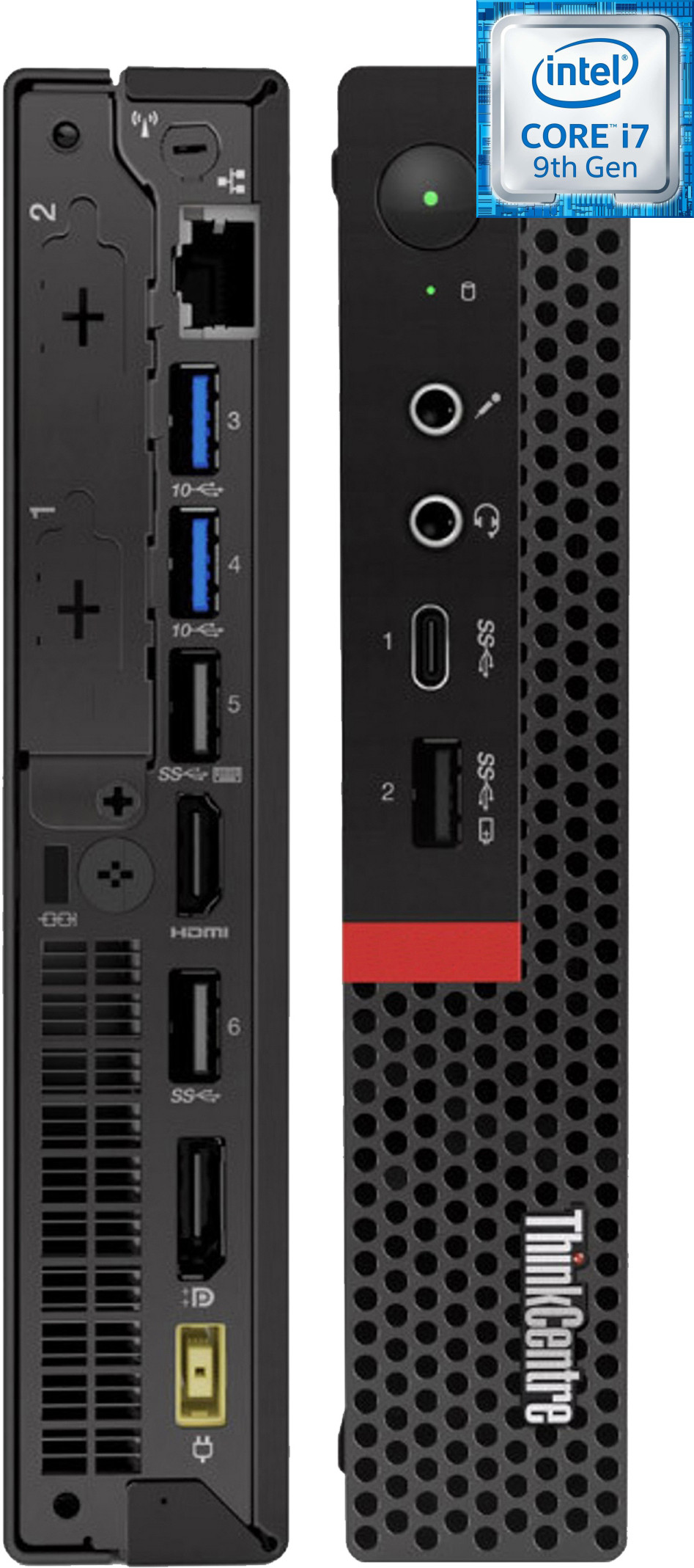 Longan ThinkCentre Tiny PC | Core i7 (9th Generation) [12M Cache, Up to 4.70 GHz] [MLZ] Intel Core i7-9700 Octa-Core Processor (32 GB RAM/Intel® Ultra HD 630 Graphics/1 TB SSD Capacity/Windows 11 Pro) Mid Tower with MS Office image 1