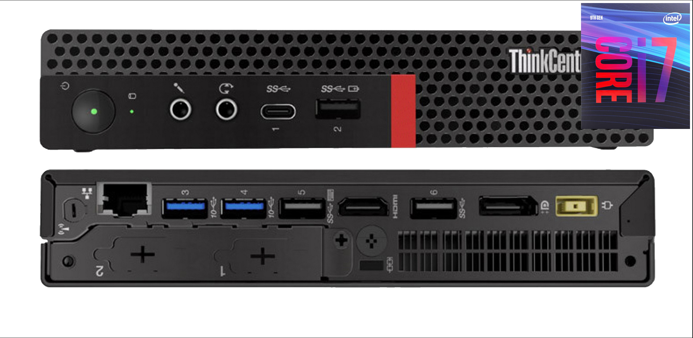 BESTYLISH ThinkCentre Tiny Desktop | Core™ i7 - 9700 Processor [8 Cores, 8 Threads] [EDG] Intel Core i7 - 9700 (32 GB RAM/Integrated Intel® Ultra HD 4K 630 Graphics/1 TB SSD Capacity/Windows 11 Pro) Gaming Tower with MS Office image 1