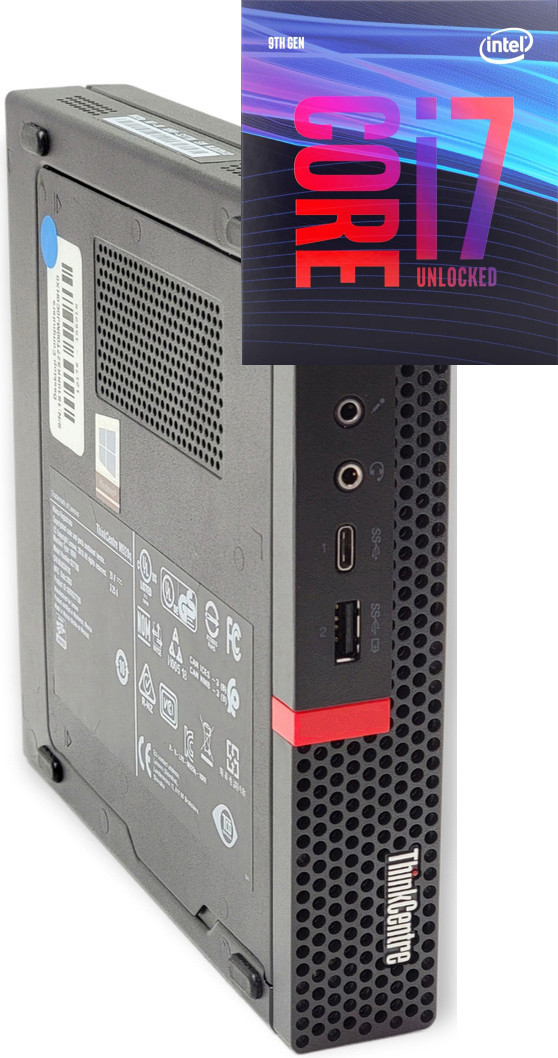 BESTYLISH Core™ i7-9th Gen [8 Cores, 8 Threads, 3.00 GHz] | ThinkCentre Tiny Desktop [QLK] Core i7 (9th Gen) [8 Cores, 8 Threads, 3.00 GHz] (32 GB RAM/Integrated Intel® UHD 4K 630 Graphics/1 TB SSD Capacity/Windows 11 Pro) Microtower with MS Office image 1