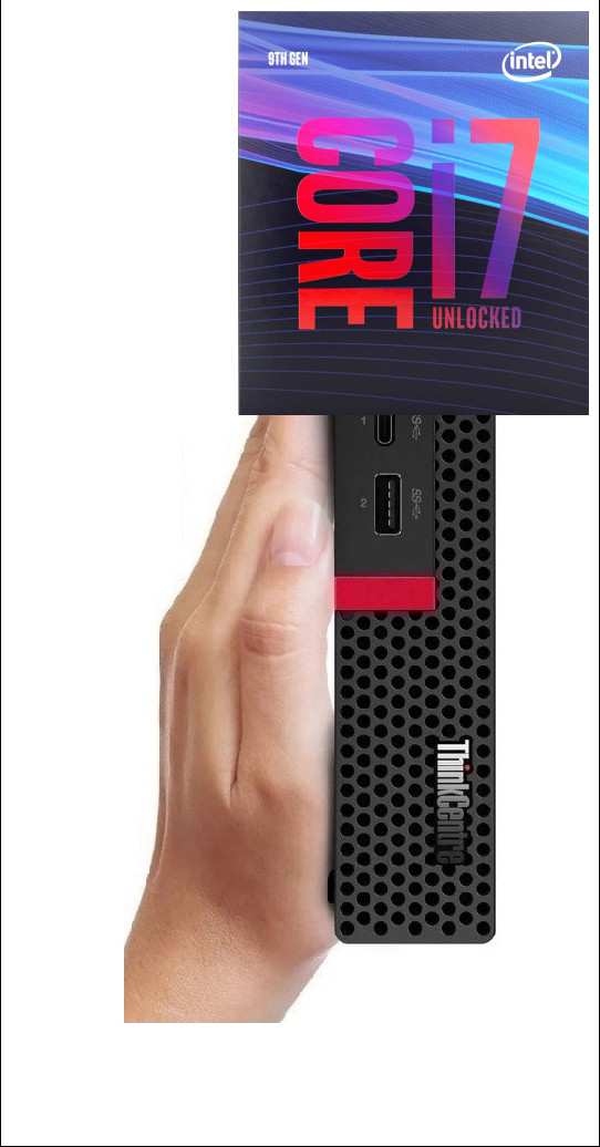BESTYLISH Core™ i7 (9th Generation) | ThinkCentre Tiny PC [WVG] Core™ i7 - 9700 Processor [8 Cores, 8 Threads, 3.00 GHz] (32 GB RAM/Intel® UHD 4K 630 Graphics/1 TB SSD Capacity/Windows 11 Pro) Mini Gaming Tower with MS Office image 1