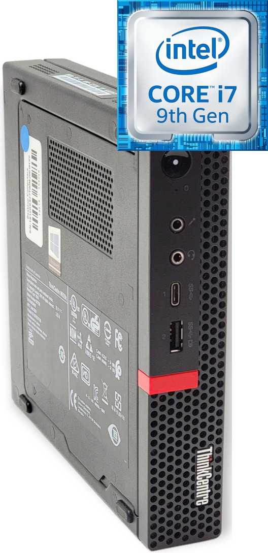 Longan ThinkCentre Mini Desktop | Core™ i7-9700 [12M Cache, Up to 4.70 GHz] [CYT] Core™ i7 - 9700 [8 Cores, 8 Threads, 3.00 GHz] (32 GB RAM/Intel® UHD 630 Graphics/1 TB SSD Capacity/Windows 11 Pro) Gaming Tower with MS Office image 1