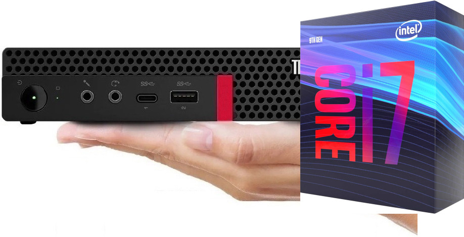 BESTYLISH ThinkCentre Tiny PC | Core i7 - 9700 Processor [GBW] Core™ i7-9700 Processor [12MB Cache, Up to 4.70 GHz] (32 GB RAM/Intel® Ultra HD 630 Graphics/1 TB SSD Capacity/Windows 11 Pro) Gaming Tower with MS Office image 1
