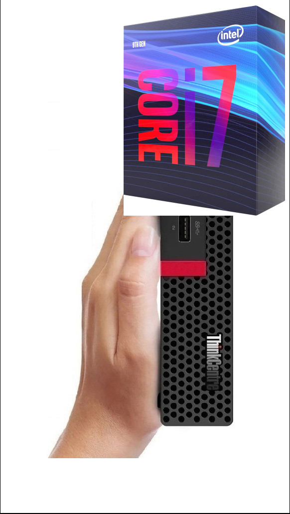 Hayyo ThinkCentre Tiny PC | Core™ i7 (9th Gen) [8 Cores, 8 Threads, 3.00 GHz] [HDK] Intel® Core™ i7 (9th Gen) [8 Cores, 8 Threads, Upto 4.70 GHz] (32 GB RAM/Intel® Ultra HD 630 Graphics/1 TB SSD Capacity/Windows 11 Pro) Mini Tower with MS Office image 1