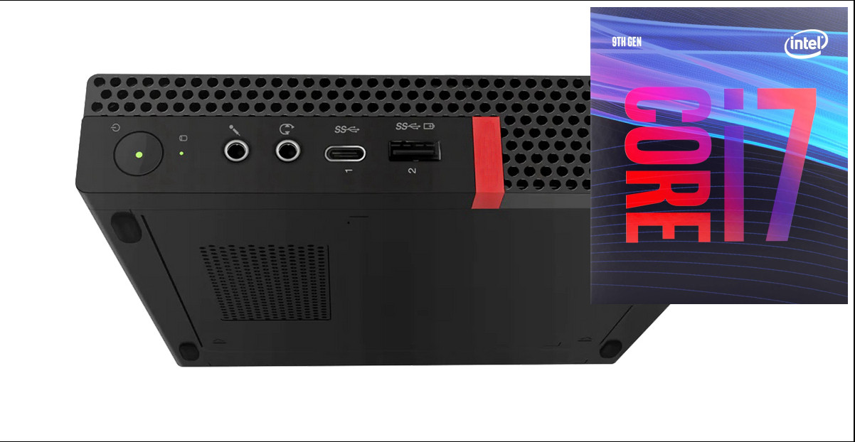 Longan ThinkCentre Tiny Desktop | Core i7-9th Gen [8 Cores, 8 Threads, 3.00 GHz] [EDE] Core i7 (9th Gen) (32 GB RAM/Integrated Intel® UHD 4K 630 Graphics/1 TB SSD Capacity/Windows 11 Pro) Gaming Tower with MS Office image 1