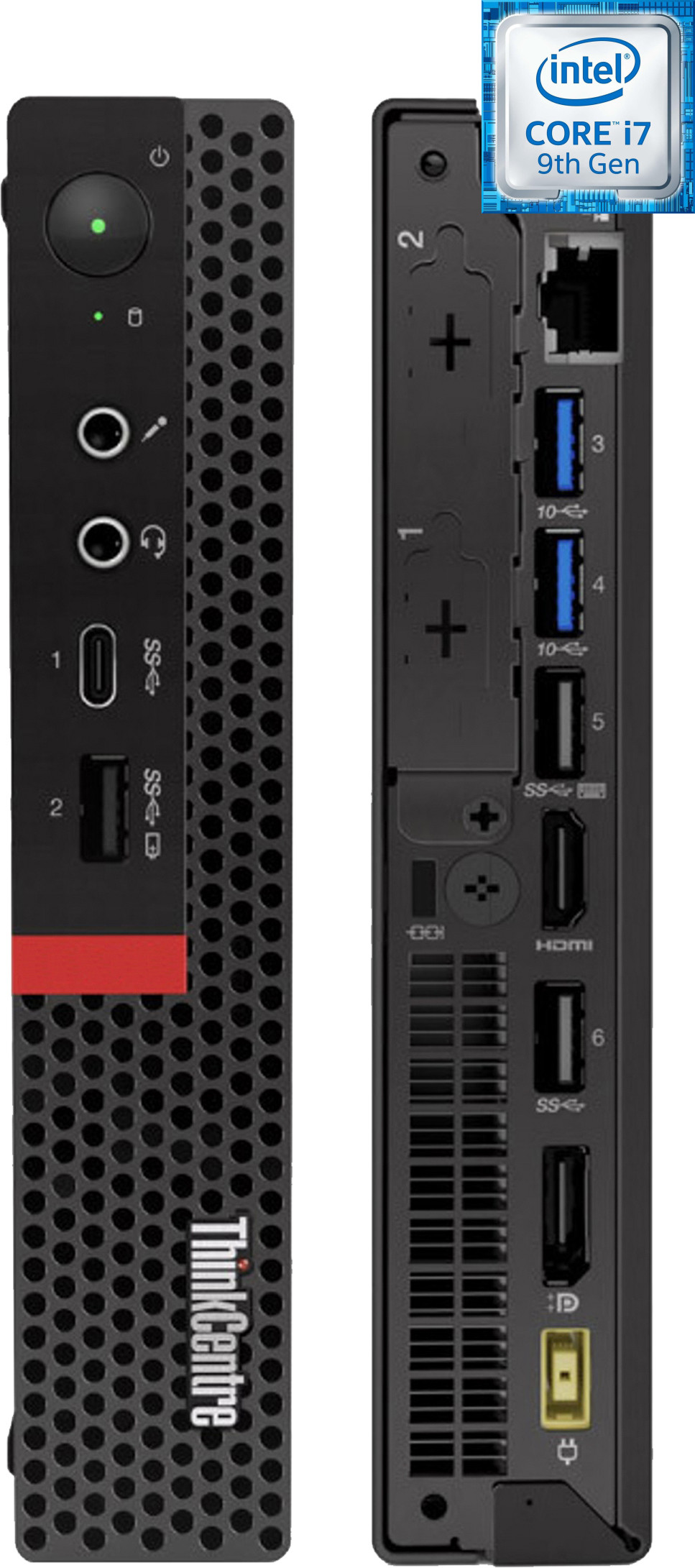 Hayyo Core i7 (9th Gen) [8 Cores, 8 Threads, 3.00 GHz] | ThinkCentre Mini PC [LKS] Core™ i7 (9th Gen) Processor [8 Cores, 8 Threads] (32 GB RAM/Intel® Ultra HD 630 Graphics/1 TB SSD Capacity/Windows 11 Pro) Microtower with MS Office image 1