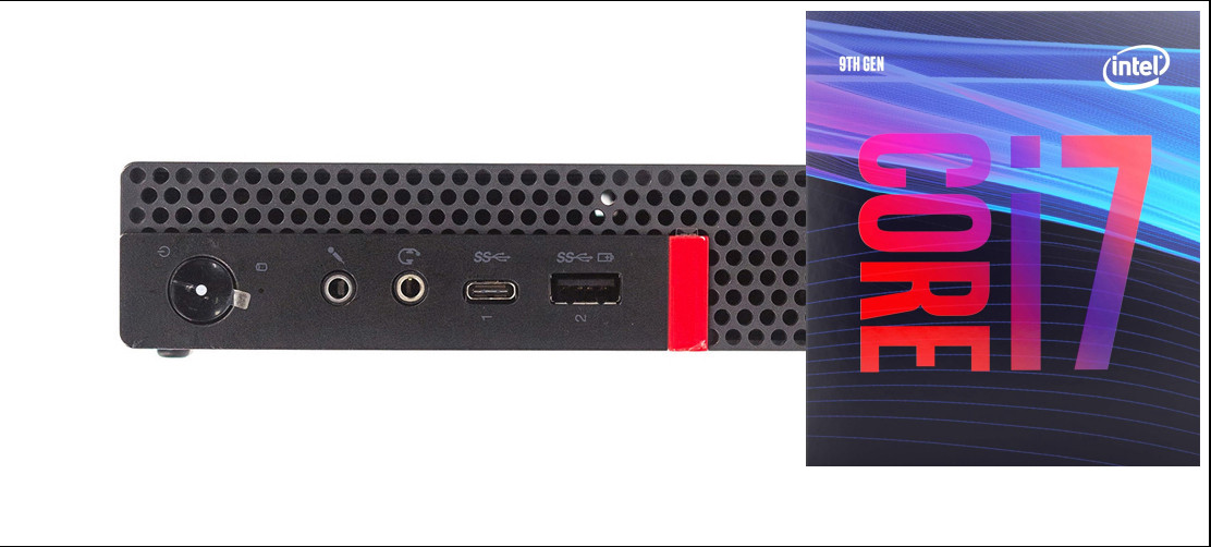 NICE COMPUTERS ThinkCentre Mini Desktop | Core™ i7 (9th Gen) Octa-Core Processor [IGQ] - Windows 11 Pro, Intel H310M, Intel® Core™ i7 - 9700 Octa-Core, 32 GB DDR4, 1024 GB SSD Mini PC image 1