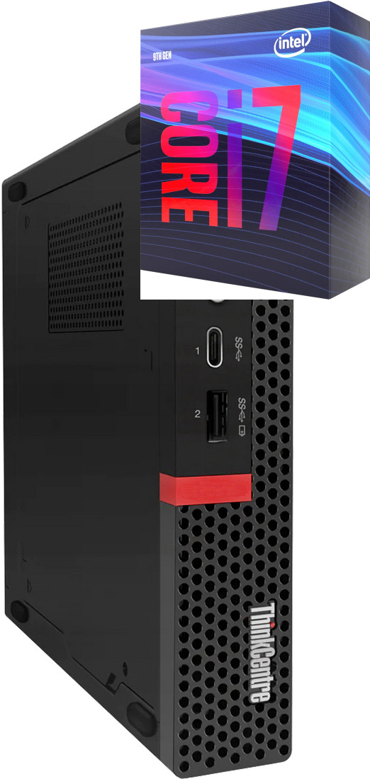 Hayyo Core i7 - 9700 Octa-Core | ThinkCentre Tiny Desktop [TPB] Core™ i7 (9th Generation) Processor [12MB Cache, Up to 4.70 GHz] (32 GB RAM/Intel® Ultra HD 4K 630 Graphics/1 TB SSD Capacity/Windows 11 Pro) Mid Tower with MS Office image 1