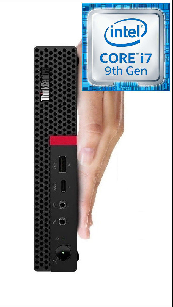 Longan Core™ i7 - 9700 Octa-Core | ThinkCentre Tiny Desktop [MHE] Core™ i7 (9th Generation) Octa-Core Processor (32 GB RAM/Intel® Ultra HD 4K 630 Graphics/1 TB SSD Capacity/Windows 11 Pro) Mid Tower with MS Office image 1