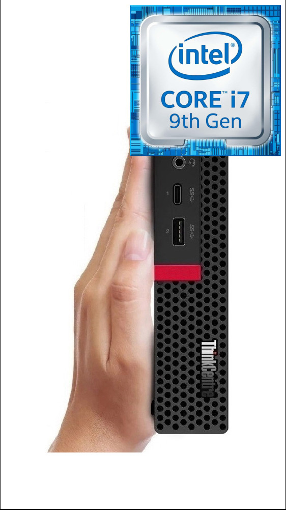 Hayyo ThinkCentre Tiny PC- Core i7 (9th Gen) [8 Cores, 8 Threads, Upto 4.70 GHz] [OJY] Core™ i7 (9th Gen) (32 GB RAM/Intel® UHD 4K 630 Graphics/1 TB SSD Capacity/Windows 11 Pro) Mid Tower with MS Office image 1