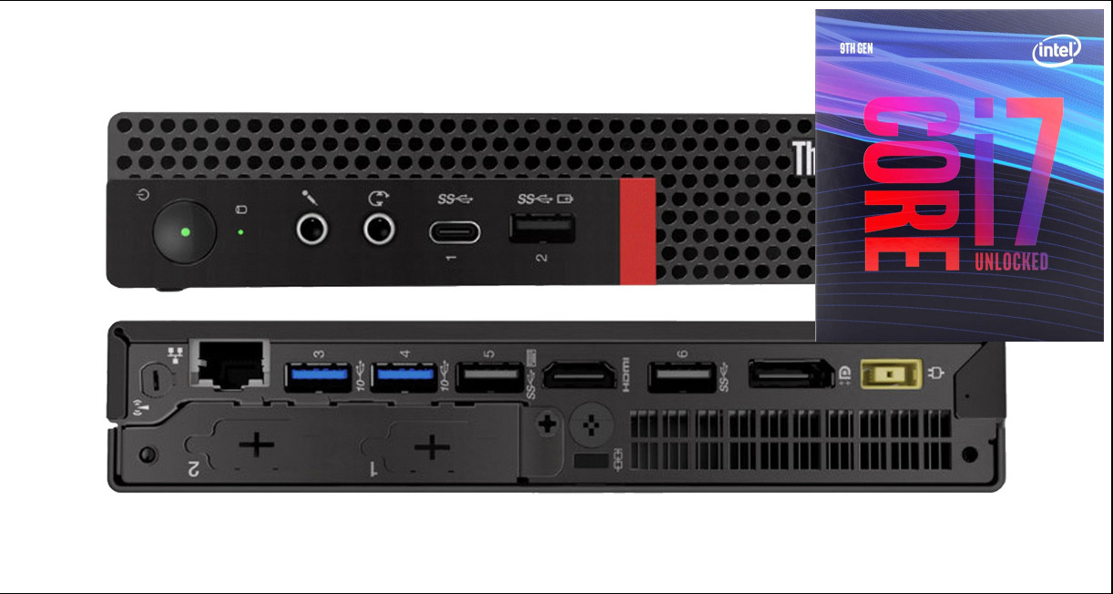 Longan Core™ i7 (9th Generation) [8 Cores, 8 Threads] | ThinkCentre Tiny Desktop [YTG] Intel Core i7 (9th Gen) Octa-Core Processor (32 GB RAM/Intel® UHD 630 Graphics/1 TB SSD Capacity/Windows 11 Pro) Mid Tower with MS Office image 1