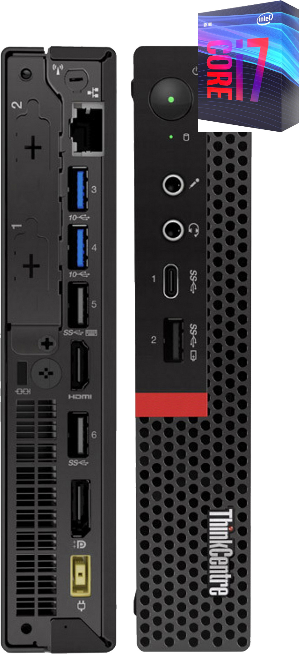 Longan ThinkCentre Tiny PC | Core™ i7 (9th Generation) Octa-Core Processor [LJH] Core i7-9700 Octa-Core (32 GB RAM/Intel® UHD 630 Graphics/1 TB SSD Capacity/Windows 11 Pro) Mini Gaming Tower with MS Office image 1