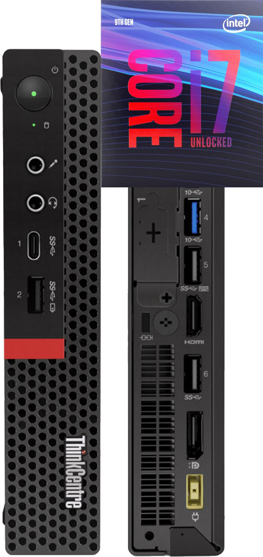 RATNARAJ COMPUTER SYSTEMS ThinkCentre Tiny Desktop | Core™ i7 (9th Generation) Octa-Core Processor [NLJ] Core™ i7-9700 Octa-Core (32 GB RAM/Integrated Intel® Ultra HD 4K 630 Graphics/1 TB SSD Capacity/Windows 11 Pro) Mid Tower with MS Office image 1