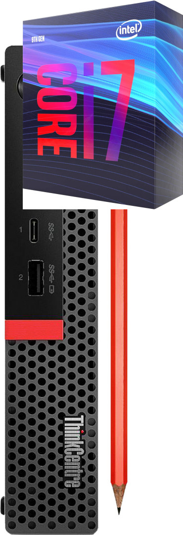 Hayyo Core™ i7 (9th Gen) [12M Cache, Up to 4.70 GHz] | ThinkCentre Tiny PC [MHF] Core i7 (9th Gen) Processor [12MB Cache, Up to 4.70 GHz] (32 GB RAM/Intel® Ultra HD 630 Graphics/1 TB SSD Capacity/Windows 11 Pro) Gaming Tower with MS Office image 1