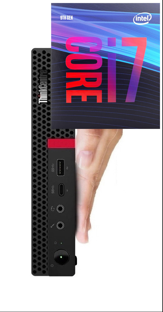 Longan Core™ i7 (9th Gen) [12M Cache, Up to 4.70 GHz] | ThinkCentre Mini PC [NMT] Intel Core i7 (9th Gen) [8 Cores, 8 Threads, 3.00 GHz] (32 GB RAM/Integrated Intel® UHD 4K 630 Graphics/1 TB SSD Capacity/Windows 11 Pro) Mini Gaming Tower with MS Office image 1