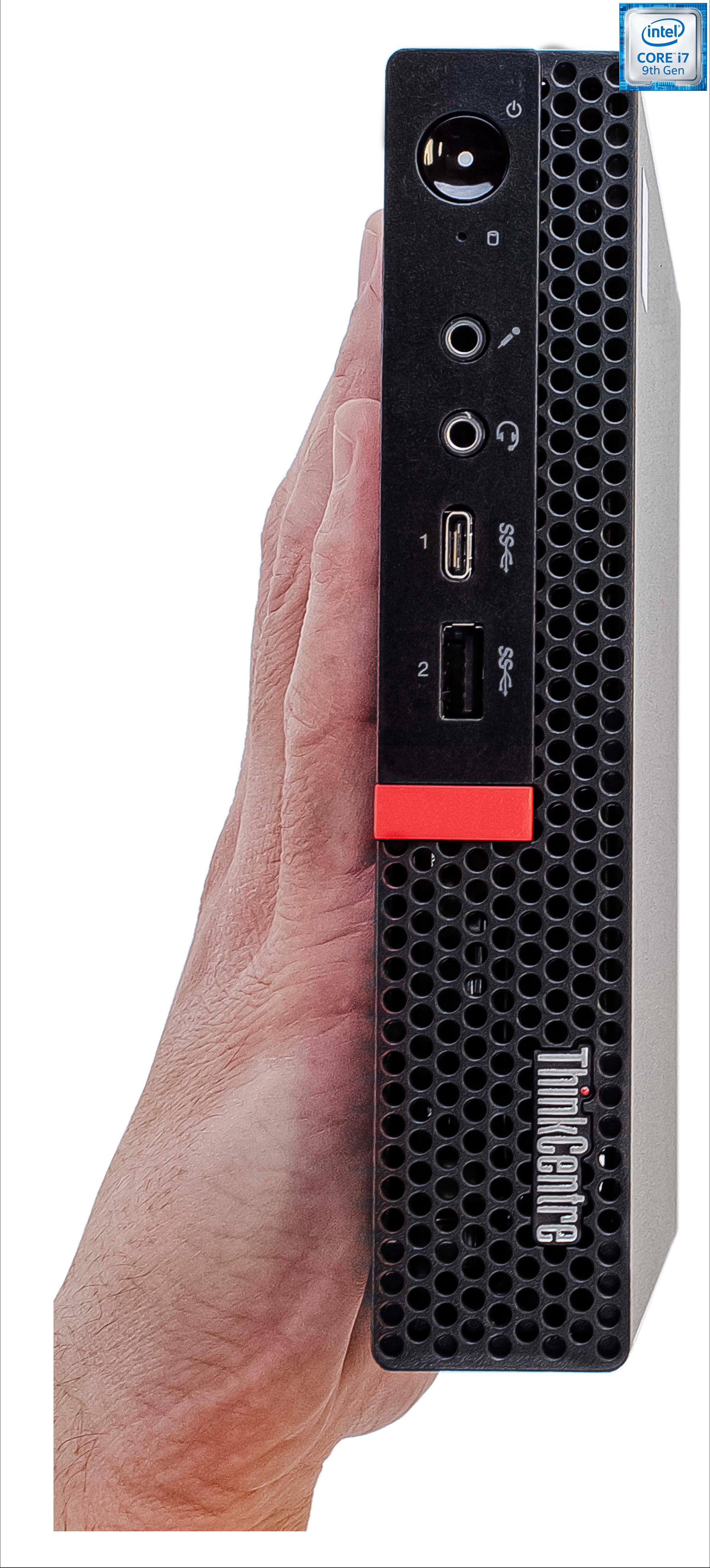 Longan ThinkCentre Tiny Desktop | Core™ i7 - 9700 [8 Cores, 8 Threads, 3.00 GHz] [QLE] Core™ i7 (9th Generation) Processor [12MB Cache, Up to 4.70 GHz] (32 GB RAM/Intel® UHD 630 Graphics/1 TB SSD Capacity/Windows 11 Pro) Gaming Tower with MS Office image 1
