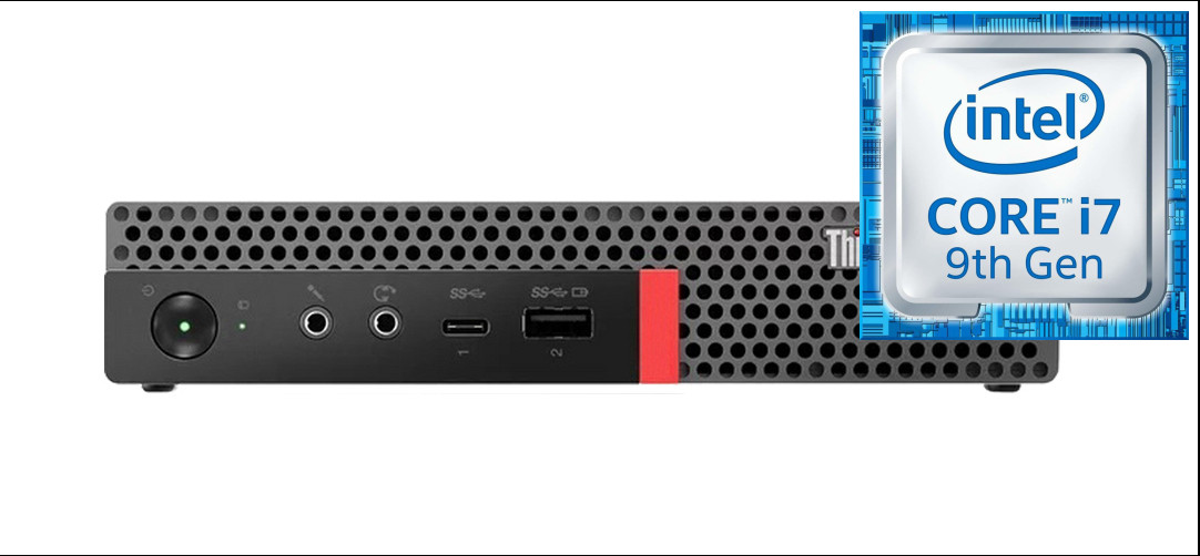 Hayyo ThinkCentre Mini PC- Core i7 (9th Gen) [8 Cores, 8 Threads, Upto 4.70 GHz] [HEY] Core i7 (9th Generation) [12MB Cache, Up to 4.70 GHz] (32 GB RAM/® UHD 4K 630 Graphics/1 TB SSD Capacity/Windows 11 Pro) Mini Tower with MS Office image 1