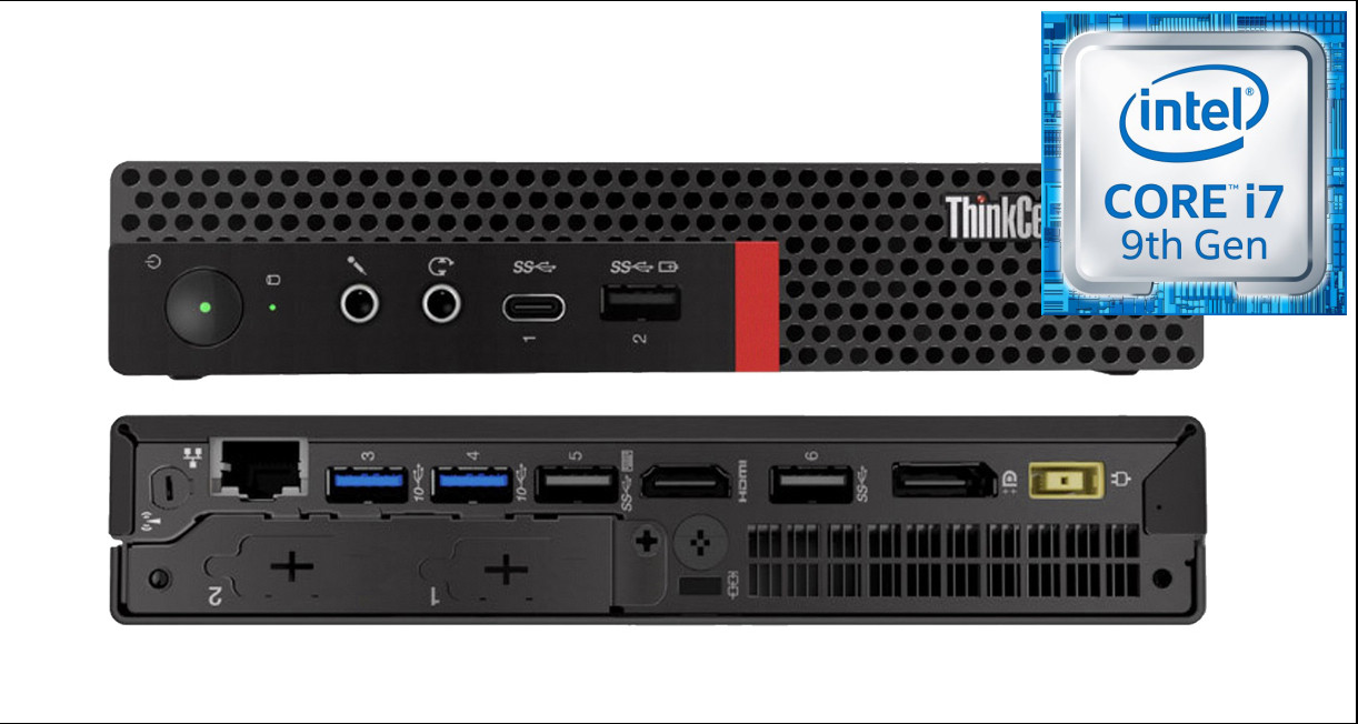 Hayyo ThinkCentre Mini PC | Core i7-9700 [12M Cache, Up to 4.70 GHz] [MIC] Intel Core i7 - 9700 Octa-Core Processor (32 GB RAM/Intel® UHD 630 Graphics/1 TB SSD Capacity/Windows 11 Pro) Mini Gaming Tower with MS Office image 1