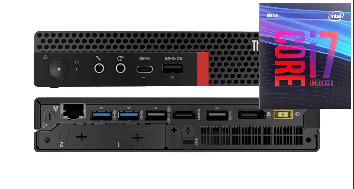 Longan ThinkCentre Tiny PC | Core™ i7 - 9700 Octa-Core Processor [AVM] Intel Core i7 (9th Generation) Octa-Core (32 GB RAM/Integrated Intel® UHD 4K 630 Graphics/1 TB SSD Capacity/Windows 11 Pro) Mini Gaming Tower with MS Office image 1