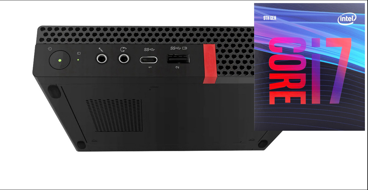 COMPUTER WORLD ThinkCentre Tiny PC | Core™ i7 (9th Generation) [HDA] Core™ i7 (9th Generation) Octa-Core (32 GB RAM/Intel® UHD 630 Graphics/1 TB SSD Capacity/Windows 11 Pro) Mini Tower with MS Office image 1
